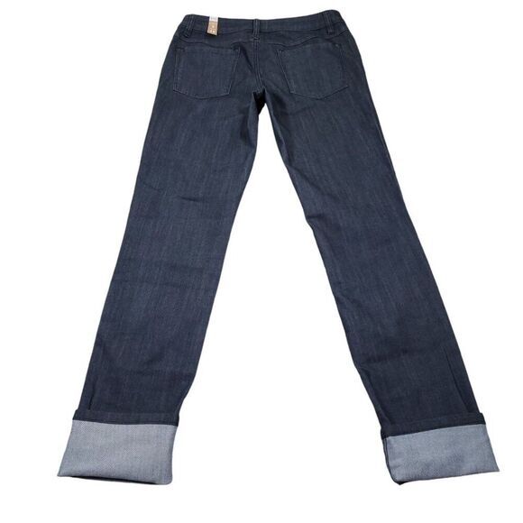 Prana Kara Rolled Skinny Jeans Denim Gray Size 6 28 Stretch Cuffed Low Rise - Picture 3 of 12